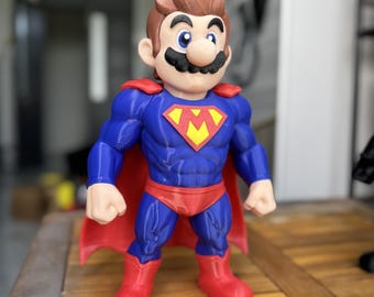SUPER MARIO - mario x super man fusion Fan art