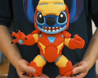 Stitch x Iron Man 3D Printed Figure