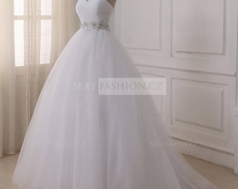 Princess Corset Wedding Dress with rear lacing Size DE 30, 40, 42, 44