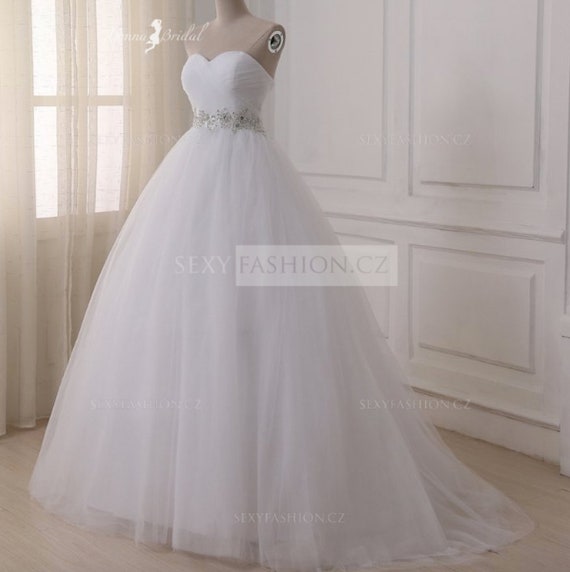 Corset princess top wedding dress