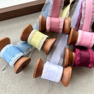 1&quot; High quality ruffle ribbon,Satin and organza ruffle ribbon,DIY ribbon,Suitable for product packaging,Party decoration,Wedding decoration