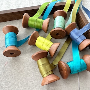 3/8&quot; Solid color ribbon,Packaging ribbon,Thin Ribbon,green ribbon,High Quality Ribbon,Blue Single Sided Satin Ribbon,DIY clothing Ribbon,