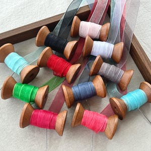 13 MM Wide Green Organza ribbons,Wedding Trim,Sheer ribbon,White organza ribbon,Gift Wrapping Ribbon,DIY Bow Ribbons,Sell by the yard,