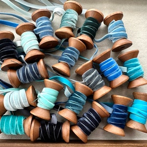Blue Velvet Ribbon,1/4 Wide Velvet Ribbon,Thin Velvet Ribbon,Single Faced Velvet,Velvet Ribbon,Party Supplies,DIY clothing Ribbon