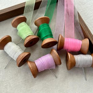 Wstążka odzieżowa, wstążki organza 5/8", wstążka w jednolitym kolorze, wstążka premium, do pakowania produktów, dekoracja domu, dekoracja kartek, dekoracja tortów