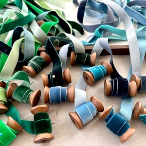 20mm Wide Velvet Ribbon,Green Velvet Ribbon,DIY Wedding Ribbon,Blue Velvet Ribbon,Gift Wrap Ribbon,Party Supplies,Single Faced Velvet,