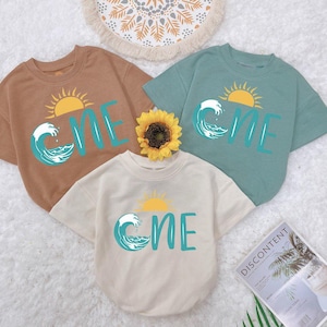 Surf First Birthday Baby Romper: The Big One, Boy 1st Birthday