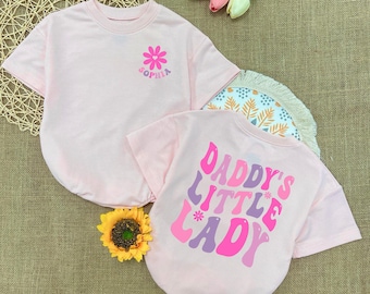 Custom Daddy's Little Lady Bubble Romper: Father's Day Apparel