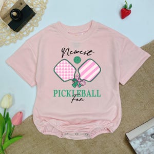 Newest Pickleball Fan Baby Romper, Cute Pickleball Baby Bodysuit, Future Pickleballer, Pickleball Baby Clothes, Game day Baby Outfits