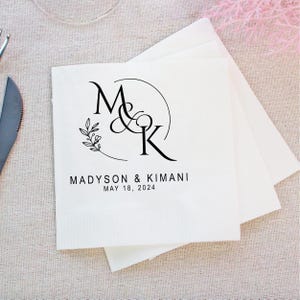 Custom Wedding Cocktail Napkins: Personalized Party Decor