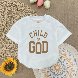 Child of God Baby Romper: Christian Bodysuit, Religious Gift