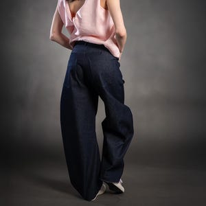 Barrel Jeans Women’s Denim Baggy Pants, High Waist Relaxed Fit Vintage Style Casual Streetwear