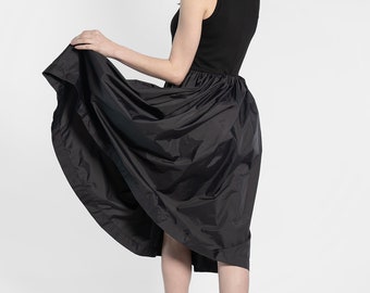 Sleeveless Dress/ Tank Dress / Black Kaftan/ Pleated Midi Dress/ Ankle Length Dress/ Casual Dress/ Kaftan Dress/ A-line Dress/ Summer Dress