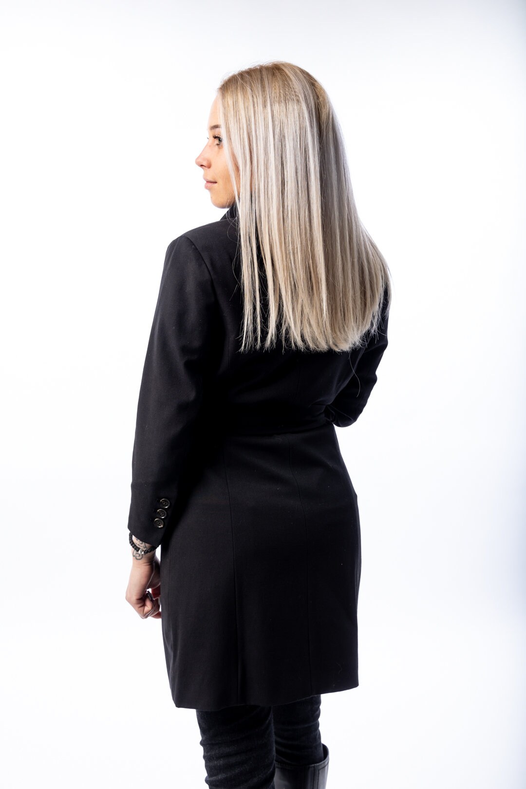 black midi dresses for wedding Harley 2.0 Oversized Blazer in Black By DISSH