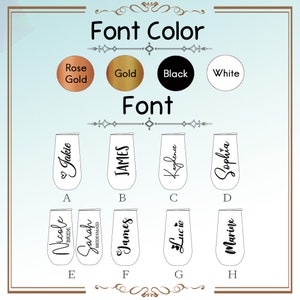 Spersonalizowany kubek do szampana, flet druhny, wieczór panieński kieliszek do wina, prezent ślubny, prezenty dla druhny dla niej, kubek z pokrywką zdjęcie 5