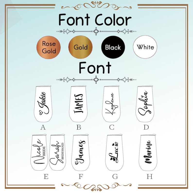 Spersonalizowany kubek do szampana, flet druhny, wieczór panieński kieliszek do wina, prezent ślubny, prezenty dla druhny dla niej, kubek z pokrywką zdjęcie 5