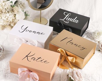 Caja de propuesta de dama de honor personalizada, caja de recuerdo personalizada, caja vacía de dama de honor, caja de regalo de dama de honor, caja de fiesta nupcial de propuesta