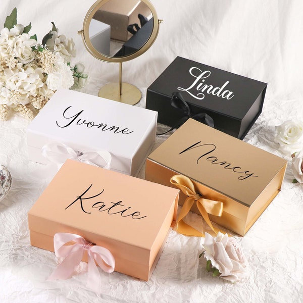 Caja de propuesta de dama de honor personalizada, caja de recuerdo personalizada, caja vacía de dama de honor, caja de regalo de dama de honor, caja de fiesta nupcial de propuesta