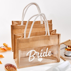 Personalized Bridesmaids Gift Bags,Custom Burlap Bag,Tote Gift Bags,Beach Bag Bachelorette,Bridesmaid Proposal Gift,Custom Jute Tote Bags