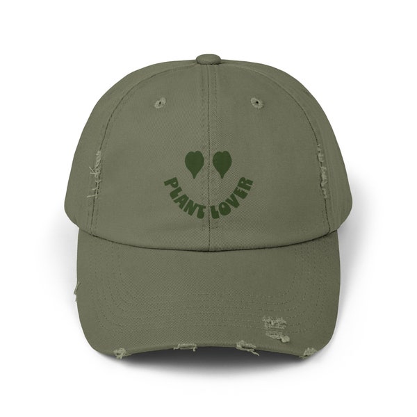 Plant Lover Unisex Distressed Cap