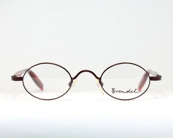 Kleines schmales Oval BRENDEL 4641-12 41-24 Seltene Unikat Echt Vintage Brillengestell Lunettes Occhiali Bril Glasögon Gafas E10