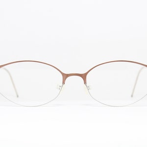 LINDBERG STRIP TITANIUM 4115 50-18 Braun Seltene True Vintage Brillen Gläser Lunettes Occhiali Bril Glasögon Gafas E06