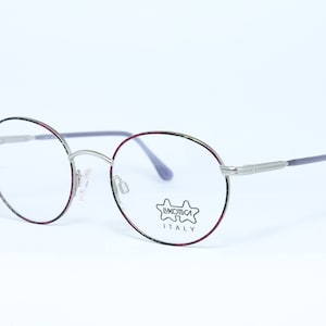 LUXOTTICA 1244 P484-S Multicolor Rotondo Panto Raro Unico Originale Vintage Occhiali da vista Montatura Lunette Occhiali Bril Glasögon Gafas E105
