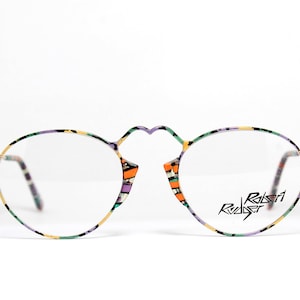 Gold Multicolor ROBERT RUDGER 0820 132 Art Rare Unique True Vintage Eyeglasses Frame Glasses Occhiali Lunettes Bril Glasögon Gafas E07