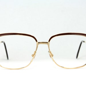 80s Square 18K Gold Plated VALENCAREN 602 Rare true Vintage Eyeglasses Frame Lunettes Occhiali Bril Glasögon Gafas E10