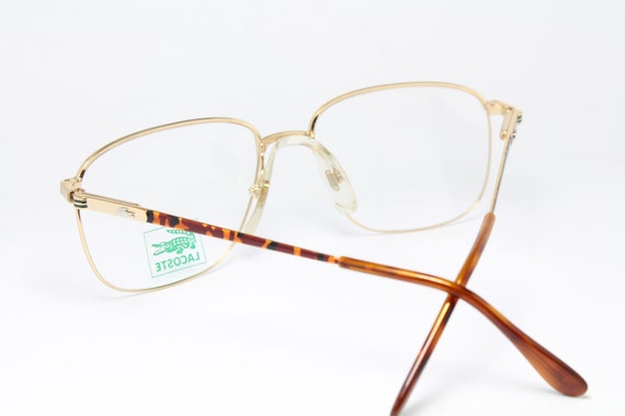 80s LACOSTE 765 F Tortoise-Gold Rare Unique True … - image 5