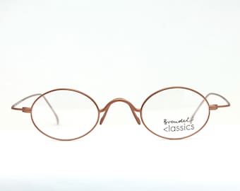 Ovale klassische BRENDEL 4638-8 Kupfer einzigartige echte Vintage-Brillenfassung Lunettes Occhiali Bril Glasögon Gafas LE05