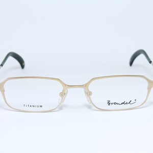 Rettangolo BRENDEL 8654 c2 Oro Raro Unico Vero Occhiali Vintage Montatura per occhiali Lunette Occhiali Bril Glasögon Gafas E103