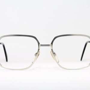 Quadrato Tedesco in Acciaio Inox OPTURA 5648000 NOS Unique Rare True Vintage Occhiali da Vista Frame Lunettes Occhiali Bril Glasögon Gafas E04