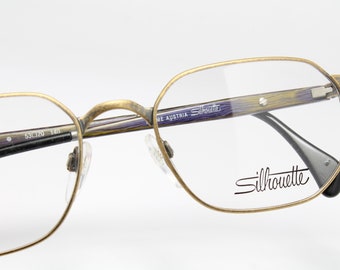 SILHOUET 7252 V6052 antieke look zeldzame unieke vintage brillen frame glazen Lunettes Occhiali Gafas Bril Glasögon E08