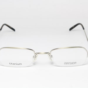Men Halfrim Titanium Silver MATSUDA 10222 BSL Rare Unique Great Vintage Eyeglasses Frame Glasses Lunettes Gafas Bril Glasögon E06