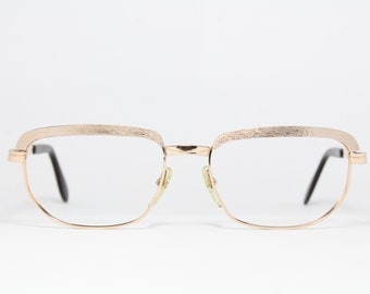 50s Browline Brushed Gold Filled f25 Women Amasing Rare Unique True Vintage Eyeglasses Frame Glasses Lunettes Bril Glasögon Gafas E02