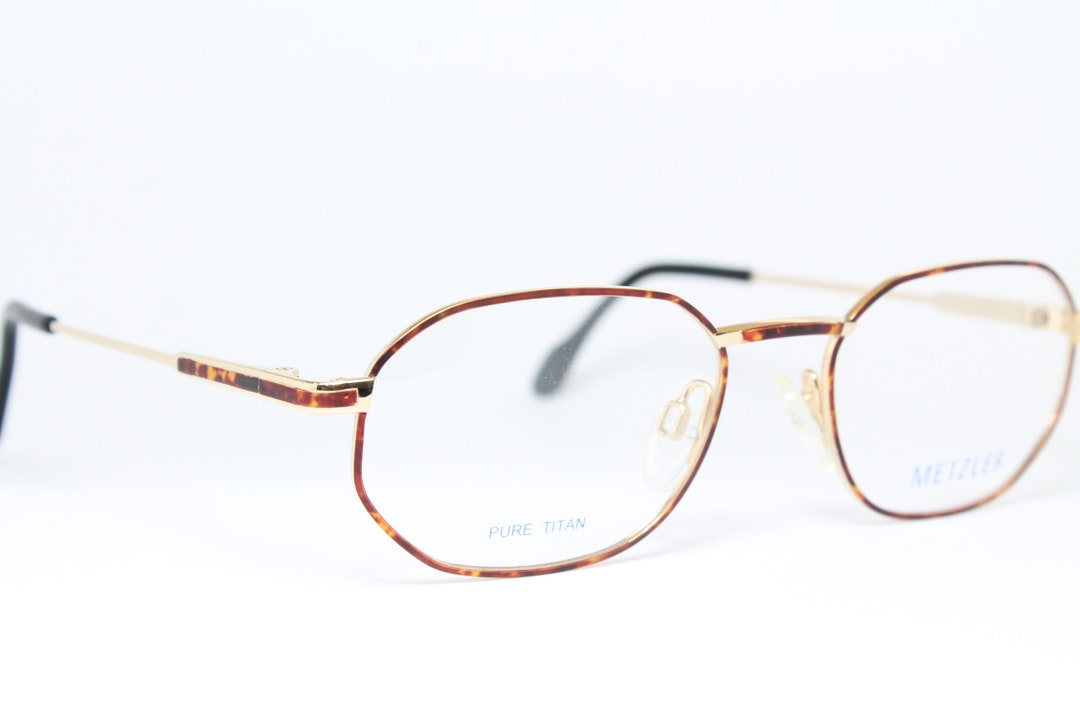 METZLER 1366 652 チタン ゴールド ブラウン ヴィンテージ 眼鏡  