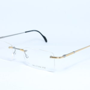 Rimless ARS TOSCANI 6431 021 Bicolor Rare Unique Original Vintage Eyeglasses Frame Glasses Lunettes Bril Glasögon Gafas E104