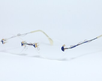 Stylische Brillenfassung EBM | 1000 SW 54/16 Randlos Mit Federscharni