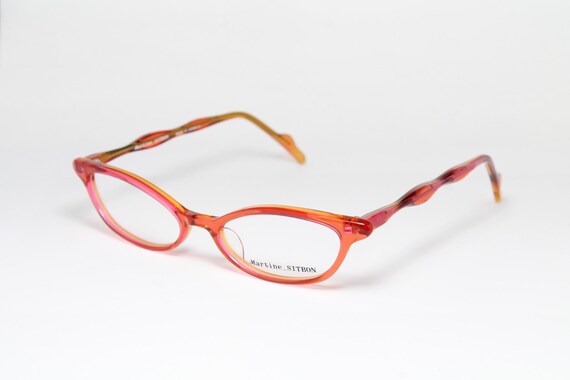 Cat Eye MARTINE SITBON 6253 PKY Pink Slim Rare Unique True 