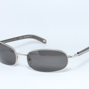 Oval 90s Quality WINDSOR 829-1 Gray Silver Rare Unique True Vintage Sunglasses Lunettes Occhiali Bril Solglasögon Gafas E105