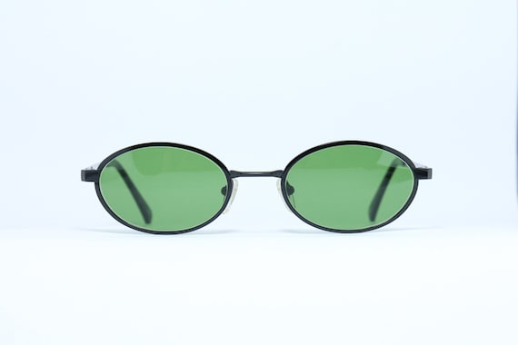 Small BRENDEL W 514 C19 Titanium Oval Green Lenses Black  display picture 2