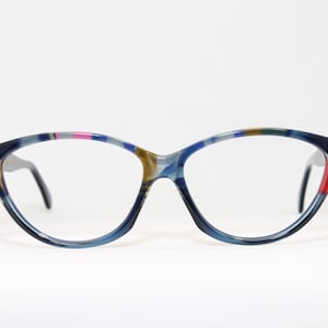 Fatto a mano Multicolor SYLVIS A255 Germania Stupendo Raro Unico Vero Vintage Occhiali Montatura Occhiali Lunettes Occhiali Bril Glasögon Gafas E04