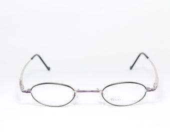 Micro Oval VEGAS DU047-2 39-24 Kleine Linsen Seltene einzigartige Vintage Brillengestell Brille Lunettes Occhiali Gafas Bril Glasögon E08