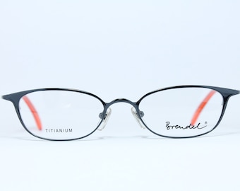 BRENDEL 8653 c151 Black Rare Unique True Vintage Eyeglasses Frame Lunettes Occhiali Bril Glasögon Gafas E102