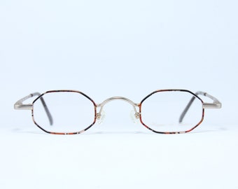 Octagon Wagner & Kuhne 2161-53 kleine lenzen zeldzame unieke vintage brillen frame glazen Lunettes Occhiali Gafas Bril Glasögon E102