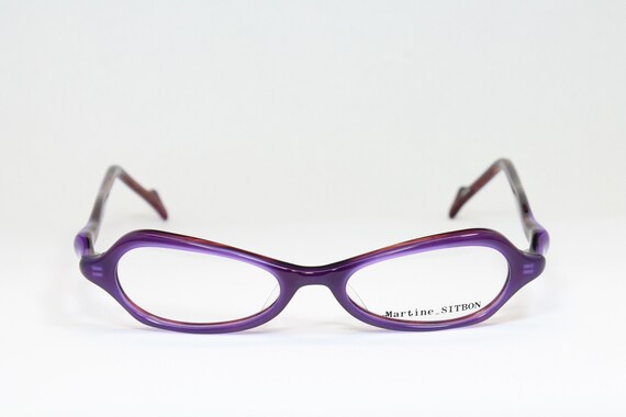 RARE Martine Sitbon Vintage Glasses Cat Eye Made in Japan Cat Eye MARTINE SITBON 6253 PKY Pink Slim Rare Unique True  main image 4