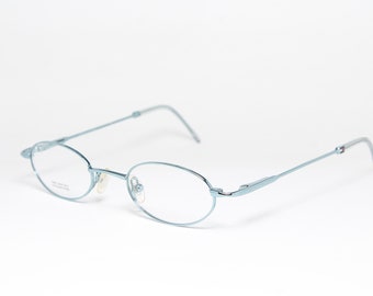 Micro Blue Oval TOMMY HILGIGER TH 3082 Kleine Linsen Selten Unikat Vintage Brillen Gestell Gläser Lunettes Occhiali Gafas Bril Glasögon E08