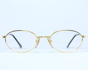 100 % Titan Oval BRENDEL 4528 c2 Vergoldet Einzigartiger echter Vintage-Brillenrahmen Lunettes Occhiali Bril Glasögon Gafas E102