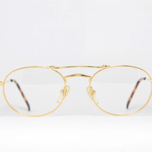 Shiny PAPA HEMINGWAY 17-3106 GP Vergoldet Selten Unikat True Vintage Brillengestell Brille Lunettes Gafas Bril Glasögon E03